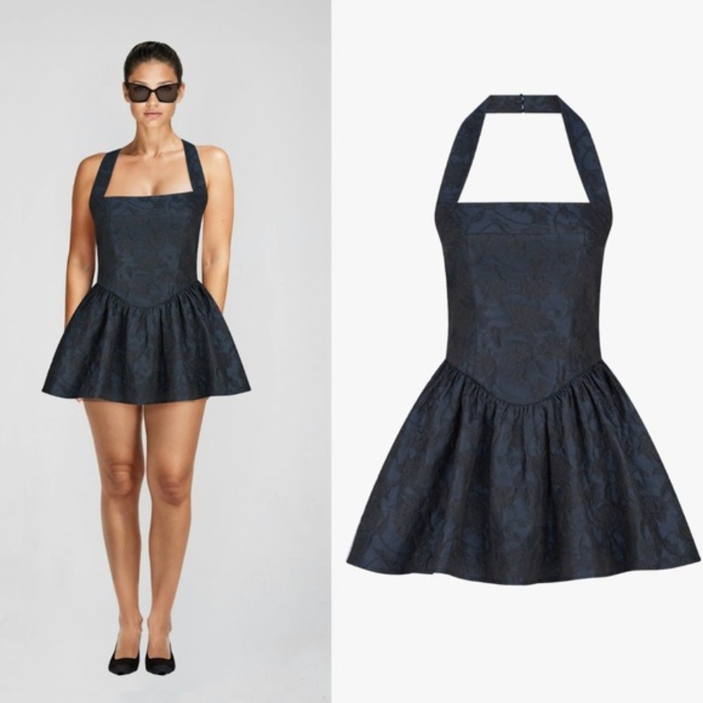 NWT Atoir Winnie Halter Dress in Navy Blue - Size US 6 / AU 10